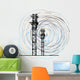 abstract grunge tower. Vector illustration Wall Decal
