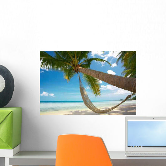 Palm and Hammock Wall Decal