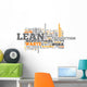 Word Cloud "Lean Manufacturing" Wall Decal