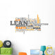 Word Cloud "Lean Manufacturing" Wall Decal