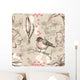 Vintage Romantic Seamless Pattern Wall Decal