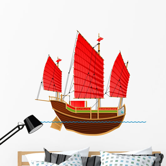 Junk Ship Wall Decal