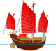 Junk Ship Wall Decal
