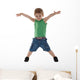 happy little boy with hands in air Wall Decal