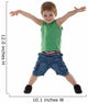 happy little boy with hands in air Wall Decal