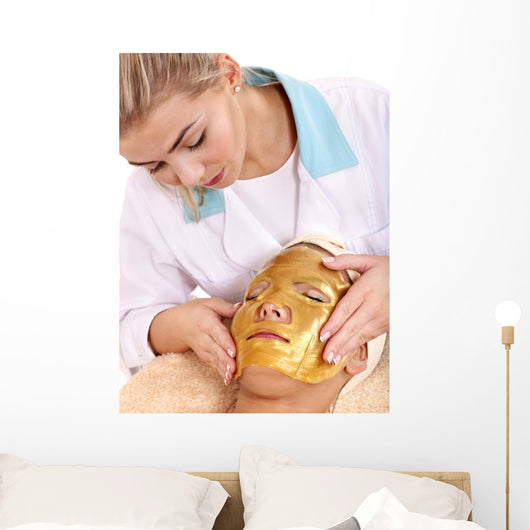 Girl with Gold Facial