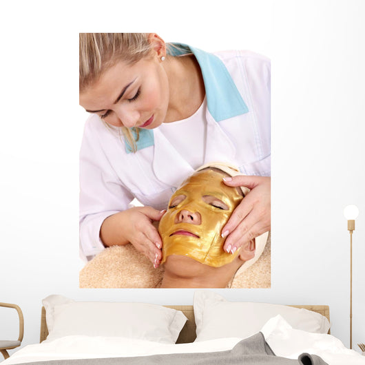 Girl with Gold Facial