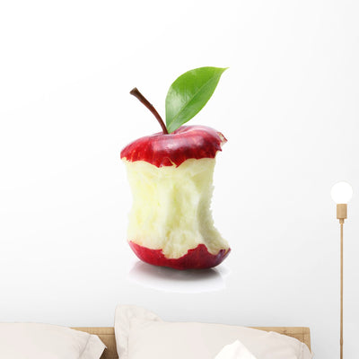Apple Core Wall Decal shown on a wall