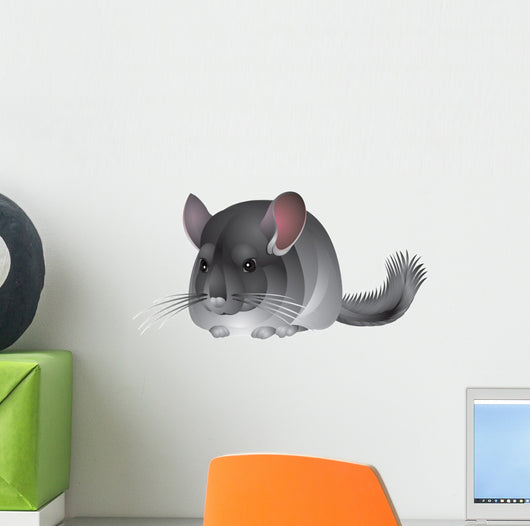 Chinchilla in Vector Wall Decal