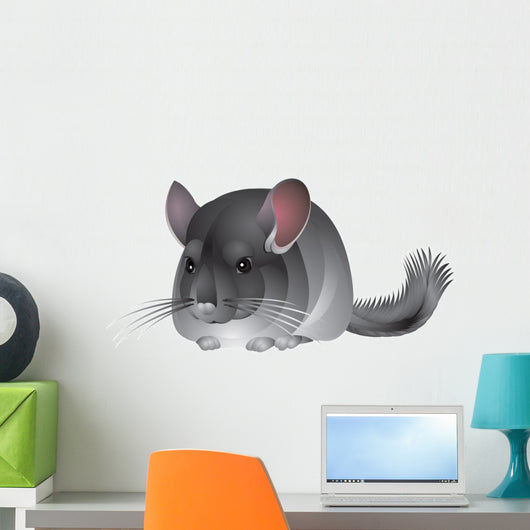 Chinchilla in Vector Wall Decal