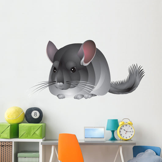 Chinchilla in Vector Wall Decal