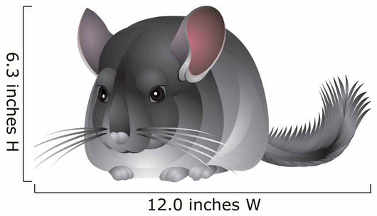 Chinchilla in Vector Wall Decal