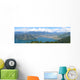 urban city on the bank of the lake, lugano lake, switzerland, pa Wall Mural
