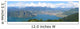 urban city on the bank of the lake, lugano lake, switzerland, pa Wall Mural