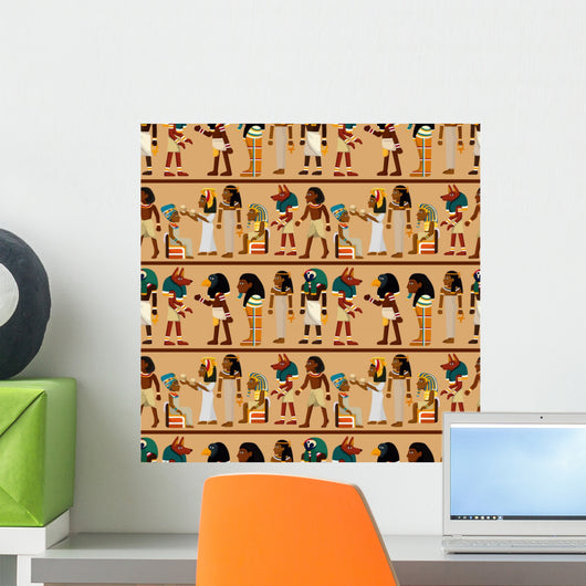 Seamless Pharaoh Pattern Wall Decal