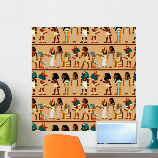 Seamless Pharaoh Pattern Wall Decal