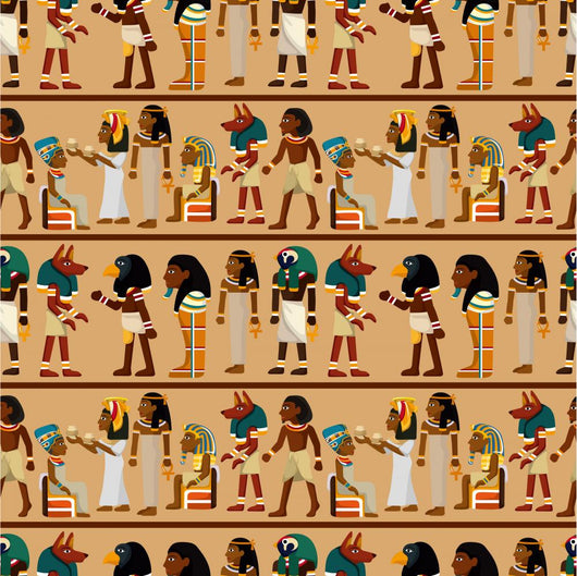Seamless Pharaoh Pattern Wall Decal