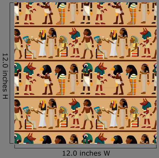 Seamless Pharaoh Pattern Wall Decal