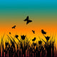 Sunset Landscape with Various Wall Decal