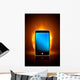Smartphone on fire Wall Mural