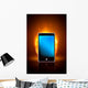 Smartphone on fire Wall Mural