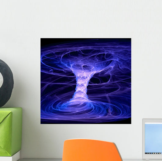 Blue Energy Tornado Wall Mural