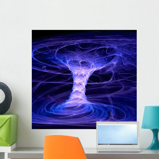 Blue Energy Tornado Wall Mural