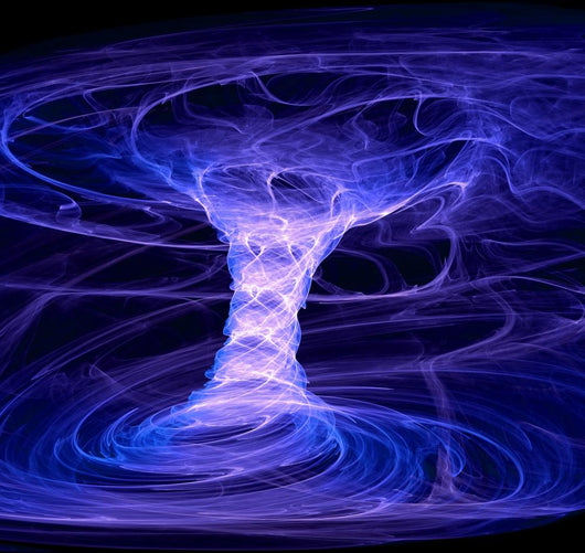 Blue Energy Tornado Wall Mural