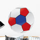 Red White and Blue Soccer Ball Wall Decal