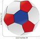 Red White and Blue Soccer Ball Wall Decal