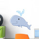 Baby whale Wall Decal