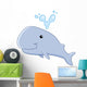 Baby whale Wall Decal