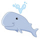 Baby whale Wall Decal