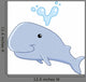 Baby whale Wall Decal