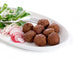 vegetarian meatballs with slice radish, soy sprout and salad Wall Decal