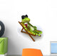 Lizard and Beer Wall Decal