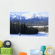 Skiing in Mountains Wall Mural
