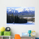 Skiing in Mountains Wall Mural