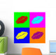 Warhol Lipps Wall Mural