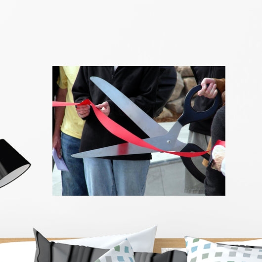 Ribbon Cutting Wall Mural