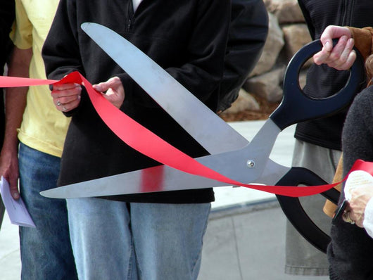 Ribbon Cutting Wall Mural