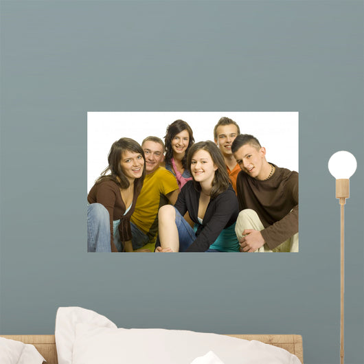 group of teenagers Wall Decal