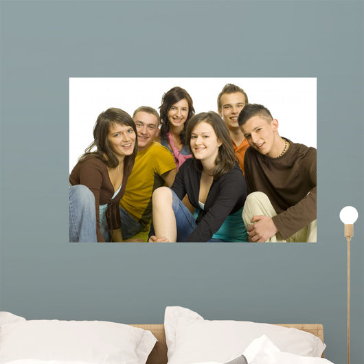 group of teenagers Wall Decal