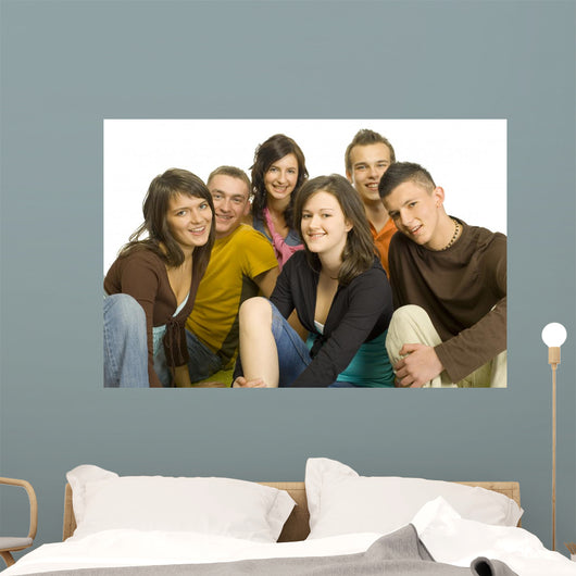 group of teenagers Wall Decal