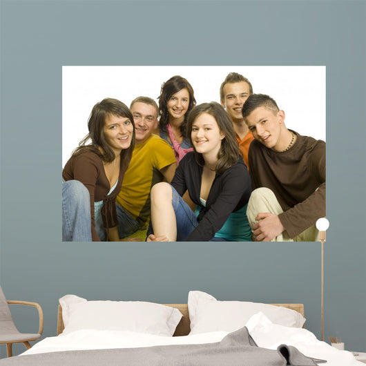 group of teenagers Wall Decal