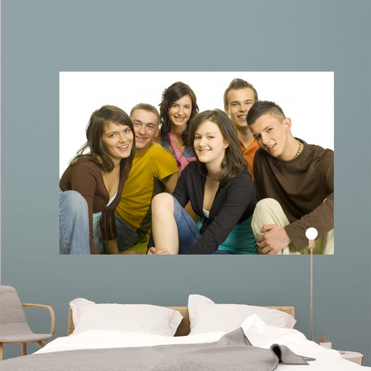 group of teenagers Wall Decal