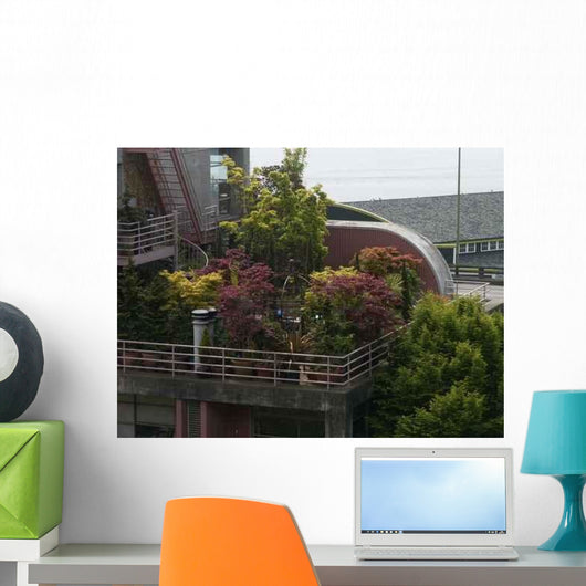 Rooftop Garden Wall Decal