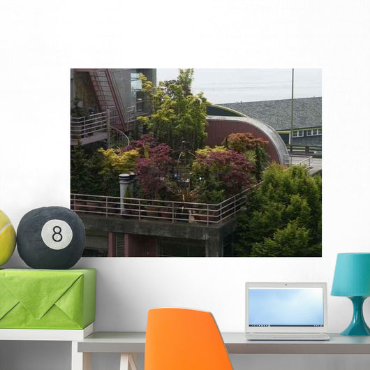 Rooftop Garden Wall Decal