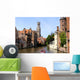 Famous Canals Bruges and Wall Mural