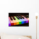 Rainbow Piano Wall Decal